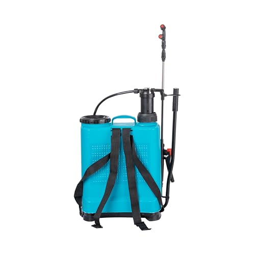 Image of Agro Gold 16L Manual Agriculture Sprayer Pump - Blue Hand Operated Farming Spray Machine for Pesticide, Fertilizer, Herbicide & Garden Use