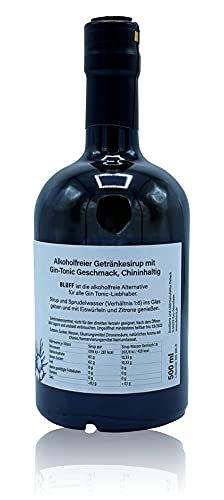 Deheck BLUFF alkoholfreier Sirup GIN TONIC Style 0,5l – Bild 2