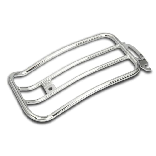 Porte-bagages arrière en chrome brillant de qualité supérieure pour selle solo