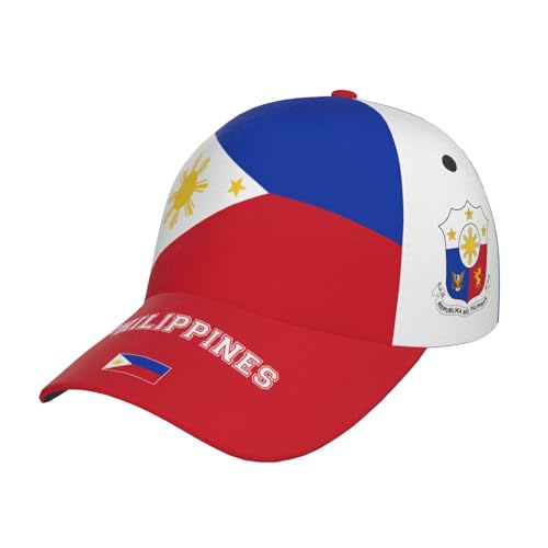 Casquette de baseball avec drapeaux nationaux pour homme et femme, casquette de protection solaire réglable à la mode, casquette de camionneur, casquettes patriotiques, Drapeau des Philippines 10
