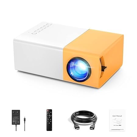KRTLOSS Mini Projector for Home, Portable