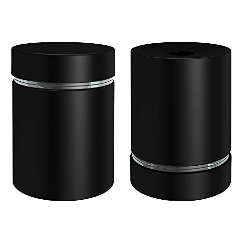 Luckin 20-Pack Standoff Screws (3/4 In. Dia X 1 In. L), Stainless Steel Standoff Mounting Hardware For Acrylic Signs, Black #TOP2