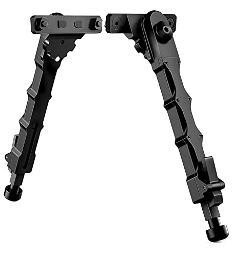 Fooletu 7.5-9 Inches Rifle Bipod for M-Rails, Adjustable,Attach Directly Bipod for Shooting, Hunting, Range and Outdoors