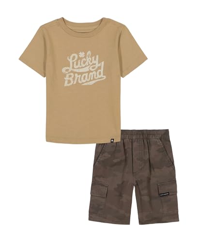 Lucky Brand conjunto corto para niños ideal para tardes de parque y playa