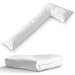 Cheer Collection White Pillowcase for L Shaped Pillow