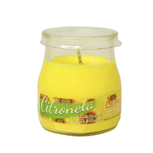 Aromatium Candela profumata Lumar 100 gr. Citronella (Yogurin) Articolo per Il Benessere, Multicolore, Gramos, 12 unità