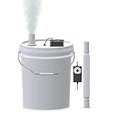 19L Large Capacity DIY Humidifier Kit - for Plants, Mushrooms, Grow Tents, Terrarium | Coupled with a 5-Gallon Bucket Becomes Cool Mist Humidifier, Extendable Hose, High Output & No-Leak(1 Fogger Kit)