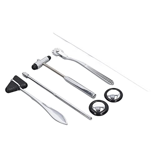 Set de martillos neurológicos 5 piezas acero inoxidable miniatura 4