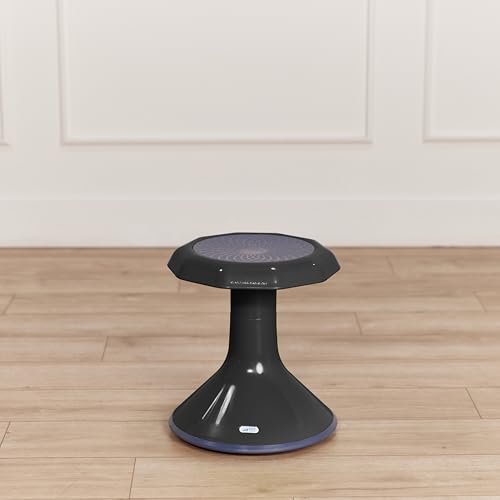 Image of ECR4Kids ACE Active Core Engagement Wobble Stool, 15-Inch Seat Height, Flexible Seating, Black
