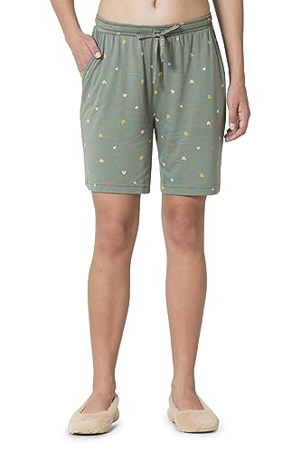 Image of Van Heusen Women's Lounge Allover Print Lounge Shorts - Modal Cotton - Functional Pocket, Superior Drape -Available in Pack of 1 & 2