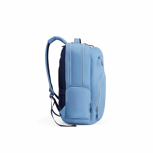 Image of American Tourister Brett 4.0 | 32.5 Ltrs | 2 Compartments | Bottle Pocket | Ergonomic Padded Back Panel & Shoulder Straps | Laptop Backpack | 1 Year International Warranty | Blue Lead