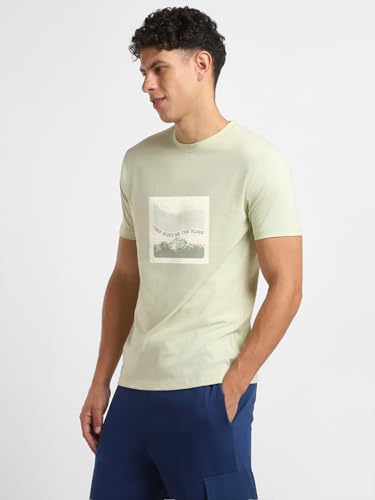 Image of Nobero Men's Regular Graphic Printed T-Shirt for Men | Soft Cotton | Classic Fit | Printed Casual Tshirt for Men