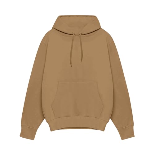 Hoodies for Men Winter Long Sleeve Solid Hoodie Casual Sweatshirts Hooded Pullover Drawstring Lightweight Streetwear（3