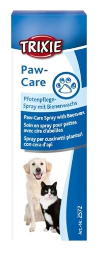 TRIXIE Paw-Care | Doppelpack | 2 x 50 ml | Pfotenpflege-Spray für Hunde und Katzen | Zum Schutz von Pfoten und Ballen | Mit Bienenwachs und Aloe Vera | Einfache Anwendung