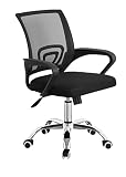 Silla de Estudio/Escritorio elevable reclinable Mesh Base Metalica (Black)