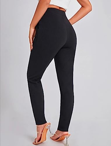 Image of Dream Beauty Fashion Women's High Waist Regular Fit Trouser, Elastic Staright Pants, for Casual Office Work wear (Virat)