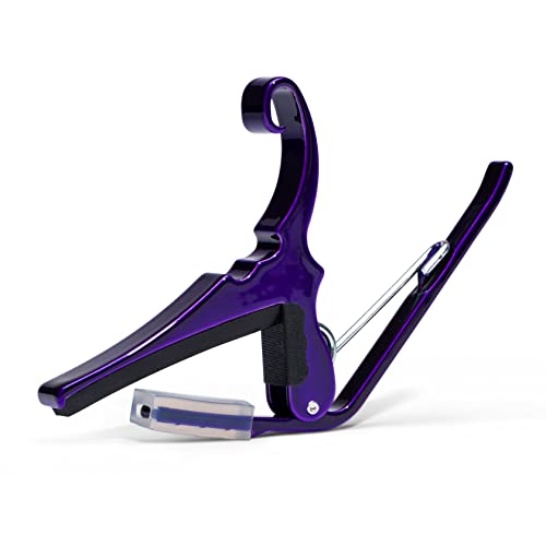 Kyser Quick-Change Guitar Capo For 6-String Acoustic Guitars, Deep Purple, Kg6P #TOP1