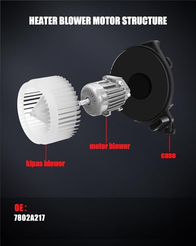 Image of AC Heater Blower Motor Compatible for Mitsubishi for Outlander 2007-2018 for Mitsubishi for Lancer 2008-2017, HVAC Blower Motor Assembly Replace# 7802A217