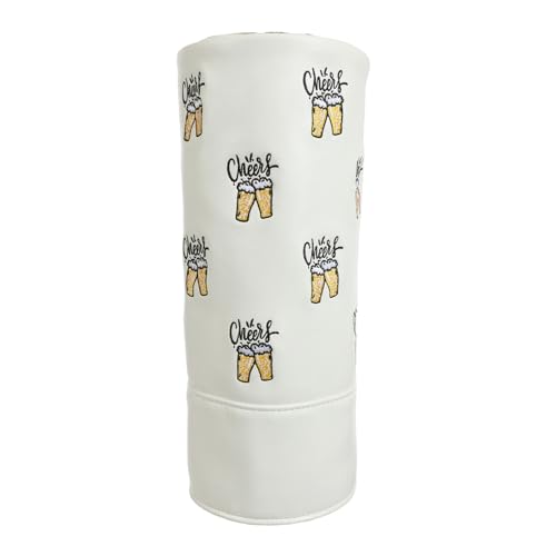 Cubierta para cabeza de palos de golf de poliuretano en negro y blanco