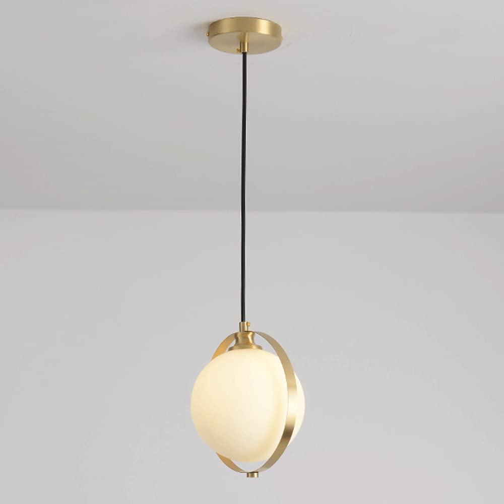 Lámparas colgantes posmodernas de cobre H65 con acabado de alta joyería