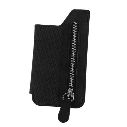 Housoutil wallet clip cell phone zipper pu card card wallet backpack back sticker card cover after cell phone cards purse intelligent card box phone back card holder