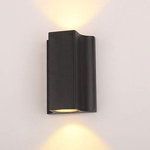 14W LED Outdoor/Indoor External Wall Sconces Up/Down Light Waterproof Fixture Door Gate Step Stair Surface Mount Lamp Black Pure White
