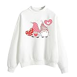 Eigenschaften: Lässige Pullover Tops für Frauen, einfache klassische einfarbige Sweatshirts, Langarmpullover Sweatshirt, Rundhalspullover Shirts, seitliches Split Sweatshirt, modischer geschwungener Saum, gerippte Manschetten, lockere Passform, stilvoll, trendy.