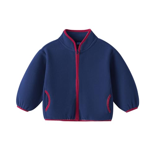 Kids Girls Fleece Jacket Coat Zip Up Cute Warm Sherpa Sweater Toddler Lightweight Casual Trendy Soft Clothes Winter3