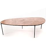 table basse galet led prix  Amadeus - Table Basse Galet cuivre