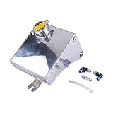 sr20det motor kaufen Aus T6061 leichtes Aluminium. IOUVS 240SX S13 SR20DET KA24DE KA24E KA24 Aluminiumkühlmittel-Überlaufbehälter-Reservoir-Kit for (Passt: 240SX) (Farbe : Silber-)