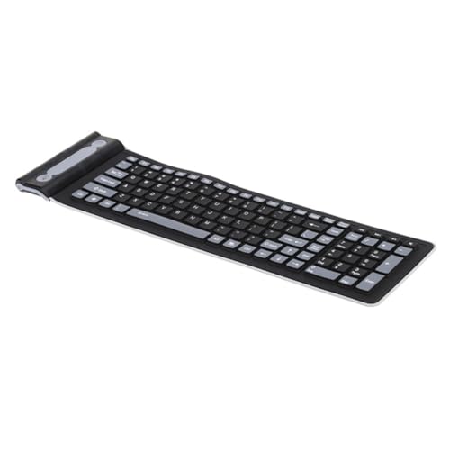 Clavier sans fil en silicone souple et robuste pour ordinateur - 7