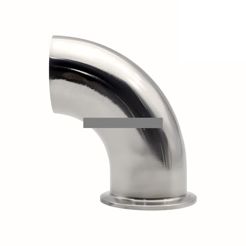 Codo Tri-Clamp 2 a 45mm OD en acero inoxidable SS304 con codo de 90 para tubería industrial 4