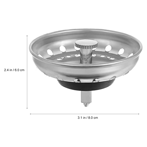 Colador para fregadero de cocina 4 piezas acero inoxidable miniatura 3