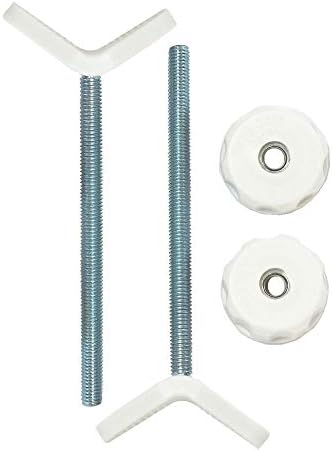 Baby Gate Guru Extra Long M8 (8mm) Stair Banister Adapter Y-Spindle Rods 2 Pack for Pressure Mounted Baby and Pet Safety Gates (8mm, White)