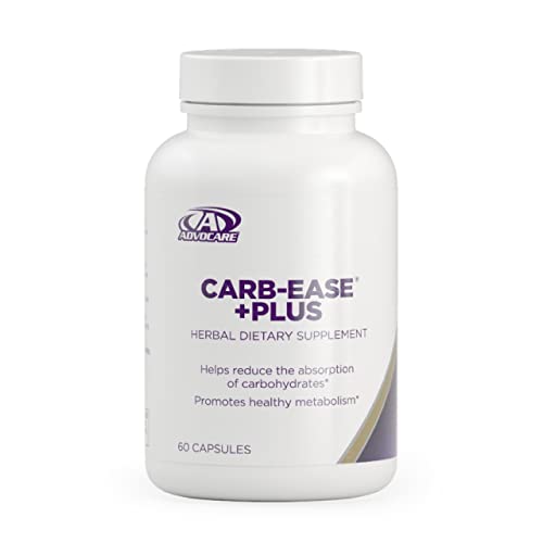 AdvoCare Carb-Ease Plus Herbal Dietary Supplement - Carb Blocker for Women & Men - Carb Blocker Supplement - Carb Breakdown Pill - 60 Capsules