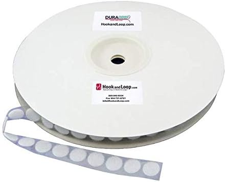 DuraGrip® Brand - 3/4" White Loop Coins | Loop Side Only, Hook Side Sold Separately