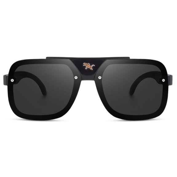 sunwear Lightweight Everyday Wear Black Coloured Sunglasses for Men & Women 9001_Full BLACK-picture-16