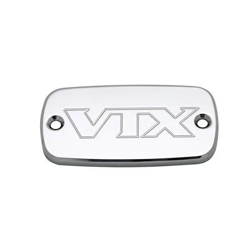 MEndip Brake Fluid Reservoir Cover for Ho&nda VTX 1800 VTX1800 2002-2011 Motorcycle Front Billet Brake Master Cylinder Fluid Reservoir Cover Oil Cap, Chr-ome