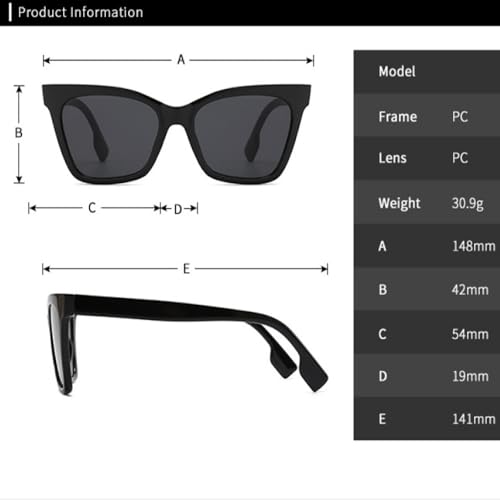 Lunettes de soleil étoiles dégradées au style rétro Cateye pour dames