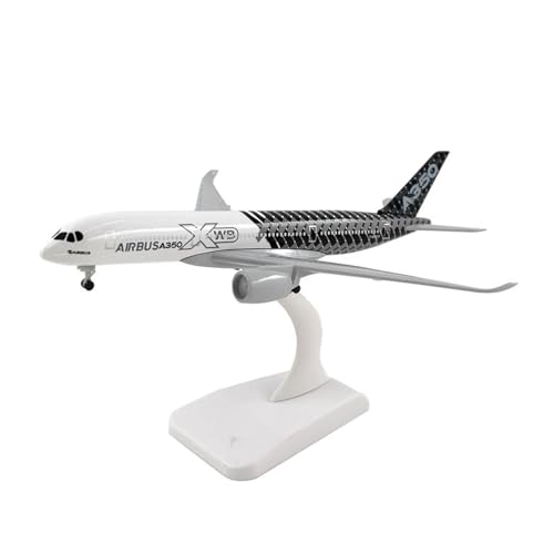 Airbus A350 réplica de avión a escala 20cm con acabado de metal de simulación y soporte premium