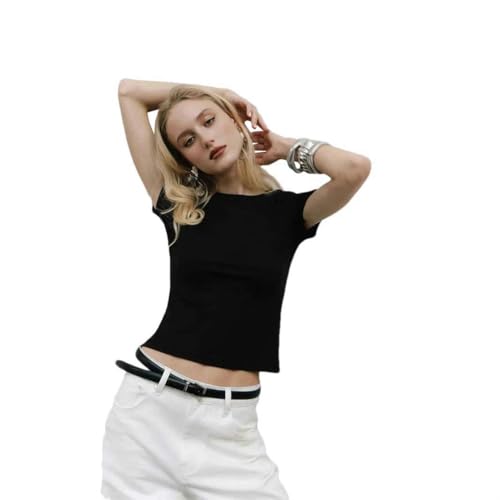 T-shirt manches courtes femme sport JXQXHCFS, haut col rond pour randonnée extérieur