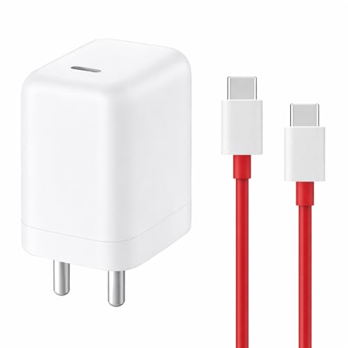 Image of Original 65W Type C to C Charger Compatible with Oneplus 12 R R | 10 Pro T R 9 Pro9RT9 | Nord Ce 4Ce 3Ce2Ce 2 LiteCe 3 LiteNord 4 T with SIX Months Replacement Warranty