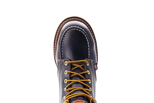 Image of Thorogood American Heritage 6 inch Steel Toe Work Boots for Men - Full-Grain Leather with Moc Toe, Slip-Resistant Wedge Outsole, and Comfort Insole; EH Rated