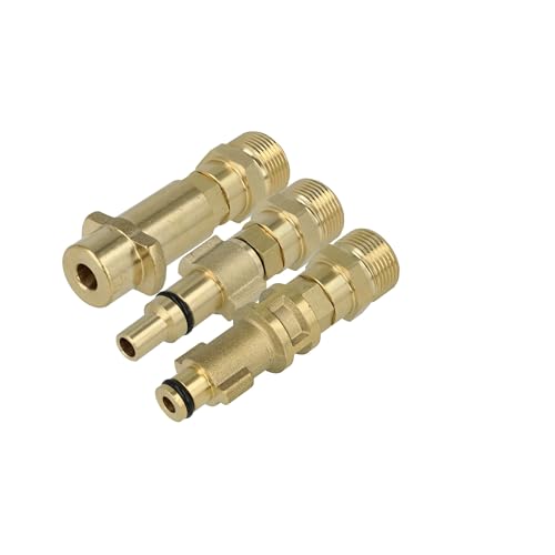 vhbw 3X Adaptador en Set a M22 reemplaza Kärcher A 4.762-061.0 para Limpiador - Acoplamiento rápido