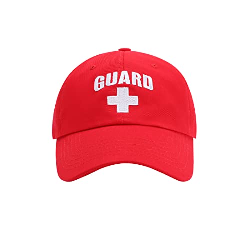 Guard Hat Cotton Exquisite Embroidery Baseball Hats Red