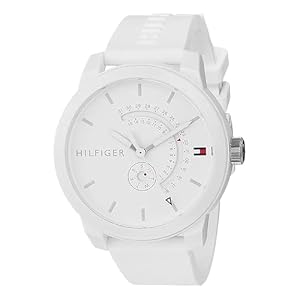Tommy Hilfiger Unisex analoog kwartshorloge met siliconen armband 1791481, Band