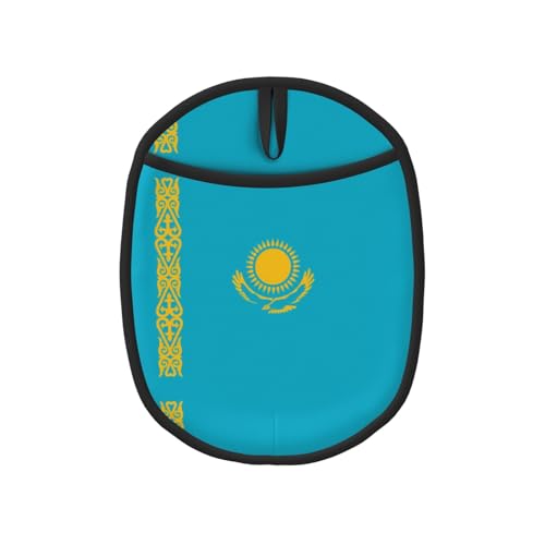 1 tapis anti-brûlure, pliable, convient pour casserole chaude/plaque de cuisson/bol à soupe Motif drapeau du Kazakhstan