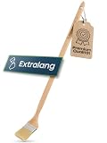 Skabt Med Omtanke Heizkörperpinsel extralang 800 x 75 mm | Winkelpinsel abgewinkelt, Flachpinsel für Farbe, Lack und Holzlasur, kein Haaren | Für Profis und Heimwerker für schwer erreichbare Stellen