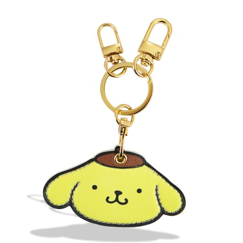 Image of Sonix x Sanrio Character Keychain Case Compatible with Apple AirTag | Protective AirTag Cover Keychain | Pompompurin