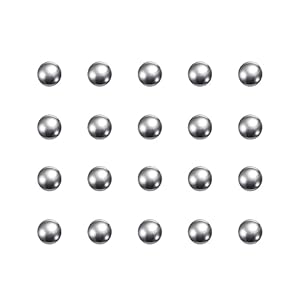 Sourcing Map 0,5mm Edelstahl G100 Präzisionskugeln 2000 Stück